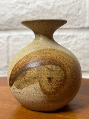 Mid Century SDW Stoneware Designs West Vase - Speckled Pottery USA 292